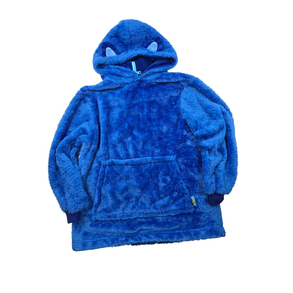 Huggle Pets Hoodie Blue Plush Wearable Stuffed Animal Oversized Sweatshirt Kids